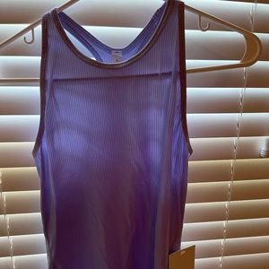 New Lululemon base pace tank ribbed, lavender, size 4